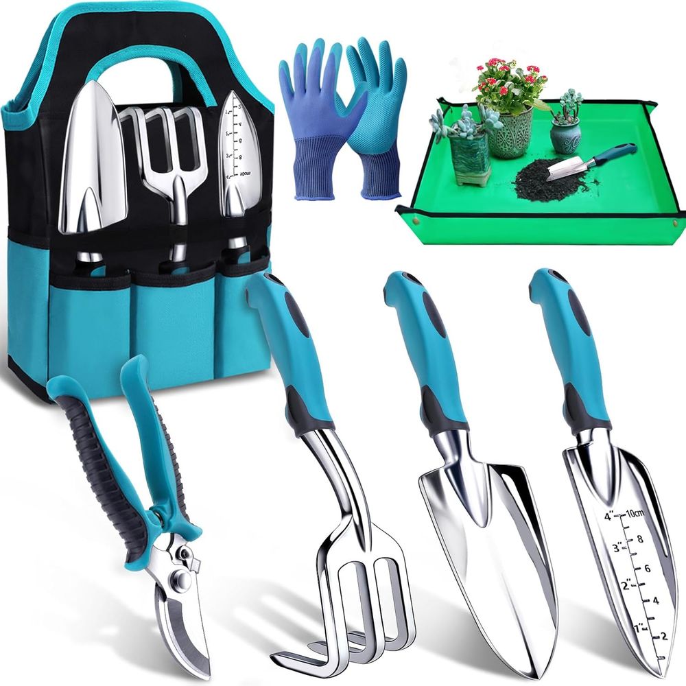 Trowel Garden Tools - Dayanıklı, 7 Parçadan Oluşan Bahçe Aletleri