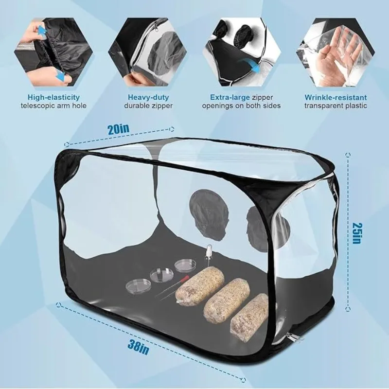 Grow Bag - 38x20x25 İnç Büyük Boy, Hareketsiz Hava