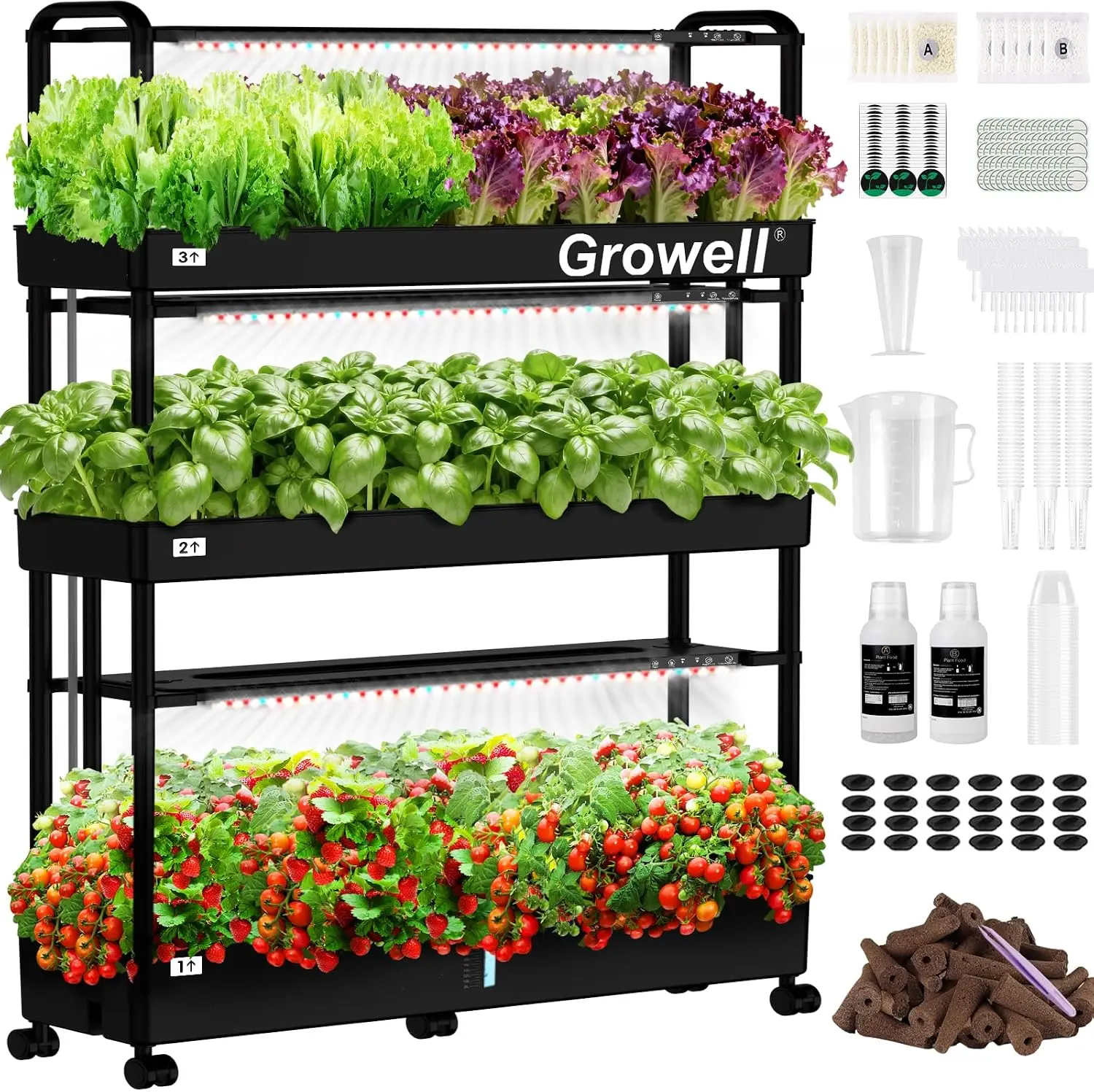 Hydroponic Kit - Büyük Hidroponik Yetiştirme Sistemi Kiti, 90