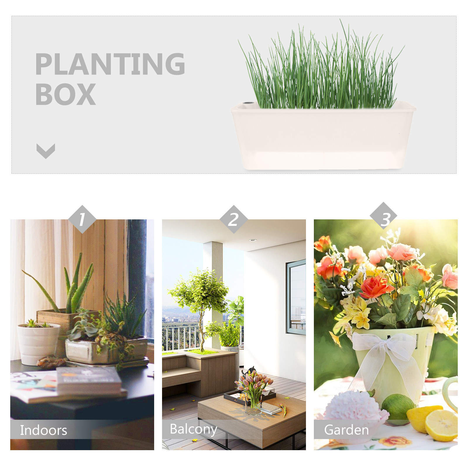 Dikdörtgen Saksı, Uzun Plastik - Self Watering Planter incelemesi ve fiyatı